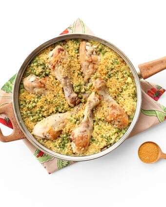 עוף בקארי וקוקוס עם בורגול – אל תבנו על שאריות | אפרת ליכטנשטט