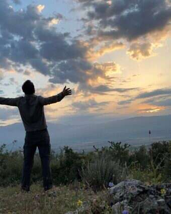 ההליכה לבד מאפשרת הקשבה לעצמך. ברכס רמים | באדיבות המרואיין ההליכה לבד מאפשרת הקשבה לעצמך. ברכס רמים | באדיבות המרואיין