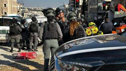 שוטרים בזירת ההתפרעות החרדית בירושלים | דוברות המשטרה שוטרים בזירת ההתפרעות החרדית בירושלים | דוברות המשטרה