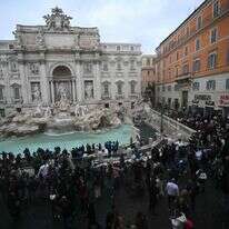 מזרקת טרווי, רומא | Filippo MONTEFORTE / AFP