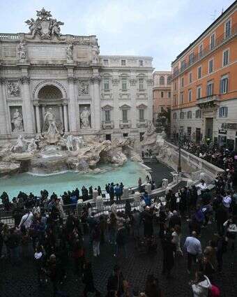 מזרקת טרווי, רומא | Filippo MONTEFORTE / AFP