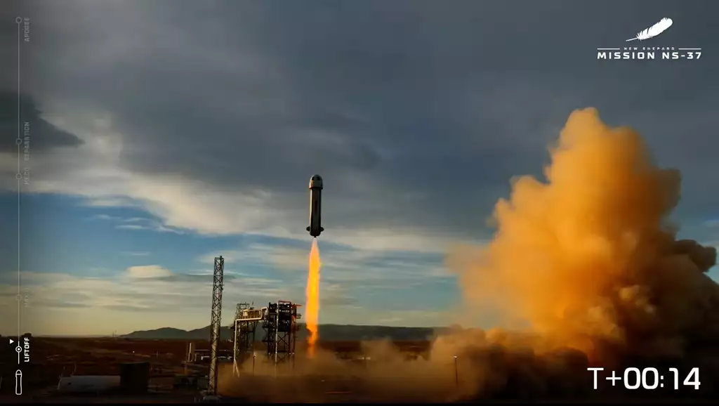 שיגור טיל Blue Origin | Blue Origin דרך AP