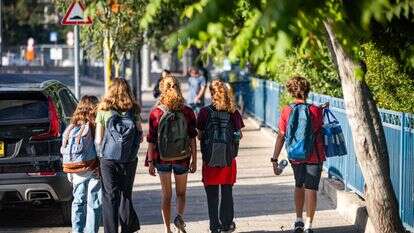 ילדים בדרך לבית ספר. אילוסטרציה | חיים גולדברג / פלאש 90
