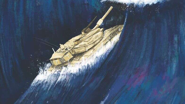 קו השבר | איורו של אביב שמיר לסיפורו של יוחאי בלוי