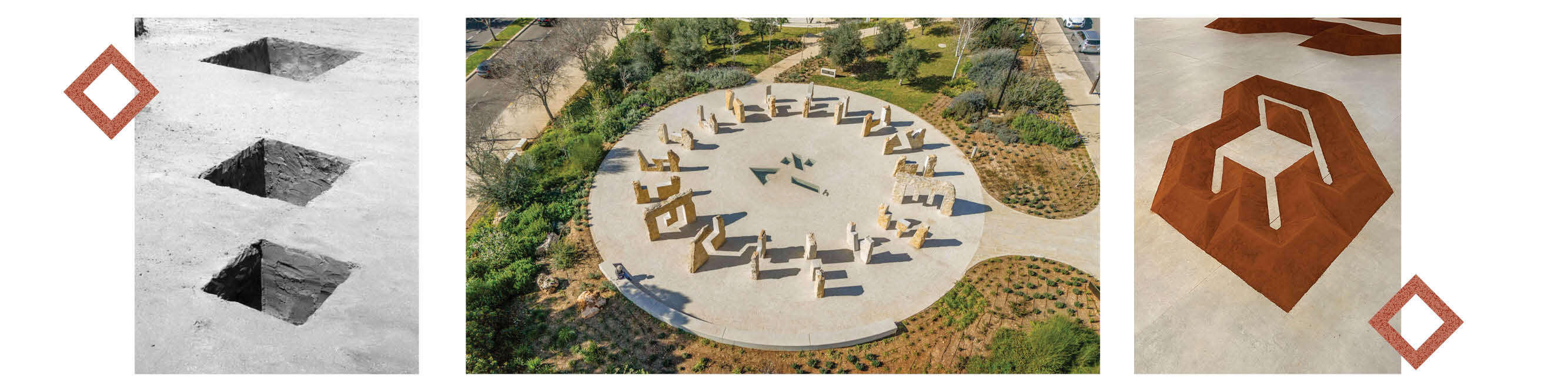 כיסא, מתוך התערוכה "בורות נשברים", גלריה רמת השרון, 2024 | "האותיות הן במידת אדם, כדי שאנשים יוכלו לעבור ביניהן". "אותיות אור" בספרייה הלאומית | "שלושה בורות", 1972 | אלבטרוס | באדיבות מיכה אולמן