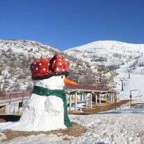 שלג בחרמון | צילום: אייל מרגולין, פלאש 90