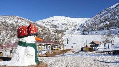 שלג בחרמון | צילום: אייל מרגולין, פלאש 90