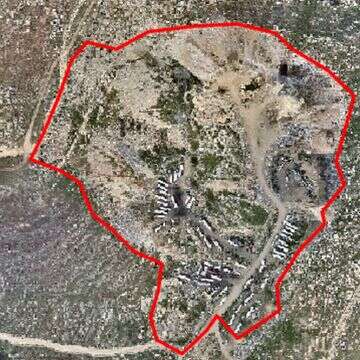 מטמנת הפסולת בדיר דבואן, האתר הגדול ביותר בשטחי יו"ש | גוגל מפות