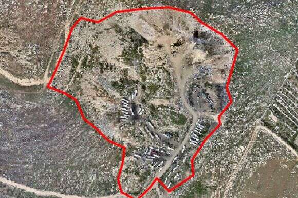 מטמנת הפסולת בדיר דבואן, האתר הגדול ביותר בשטחי יו"ש | גוגל מפות