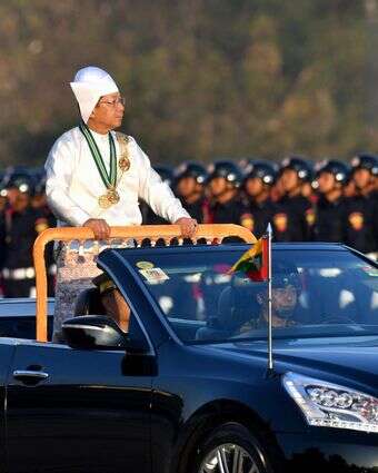ראש החונטה במיאנמר, מין אונג הלינג | AFP