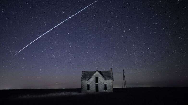 לוויין של חברת סטארלינק עובר מעל טקסס, 2021 | איי.פי