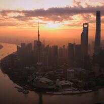 זריחה בשמי שנגחאי | יוטיוב