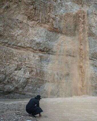מפל מים ליד מערות קומראן, השבוע | חיים גולדברג, פלאש 90