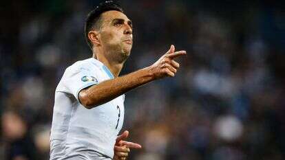 ערן זהבי חוגג כיבוש שער במדי נבחרת ישראל | רוי אלימה, פלאש 90