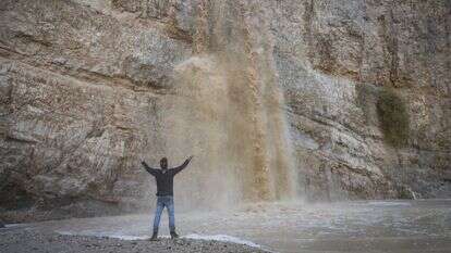 שיטפונות בנחל יהודה בעקבות הגשם דצמבר 2025 | חיים גולדברג - פלאש 90