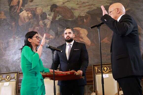 השבעת נשיאת ונצואלה בפועל, דלסי רודריגז | EPA