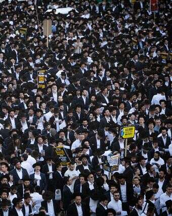 הפגנת החרדים הגדולה | יונתן זינדל, פלאש 90