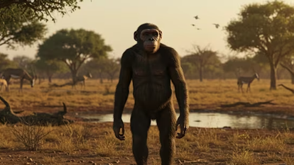 הדמיה של סהלאנתרופוס צ'אדנסיס | צילום מסך מיוטיוב