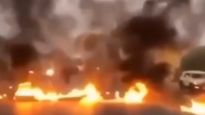 איראן בוערת | צילום מסך מיוטיוב איראן בוערת | צילום מסך מיוטיוב