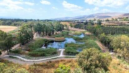 פארק ביצות כנרת מהאוויר | אבי אריש, רשות ניקוז ונחלים כנרת