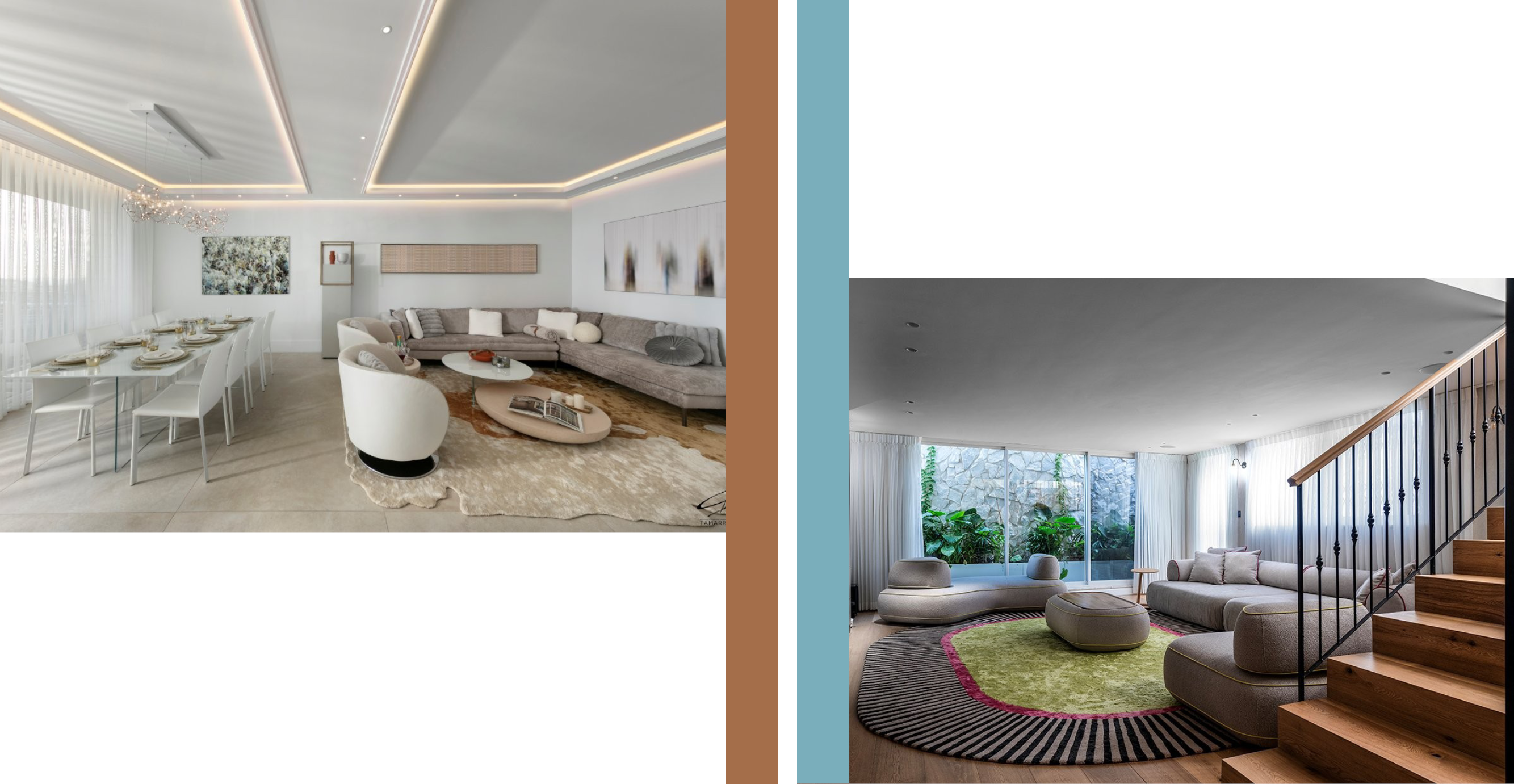 Rugs&Co | (ימין): עיצוב תמר רנד, צילום: אלעד גונן. (שמאל): עיצוב שירלי דן, צילום: שי אדם Rugs&Co | (ימין): עיצוב תמר רנד, צילום: אלעד גונן. (שמאל): עיצוב שירלי דן, צילום: שי אדם