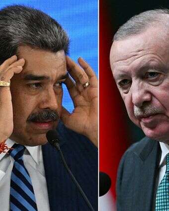 ארדואן (ימין) ומדורו | AFP ארדואן (ימין) ומדורו | AFP