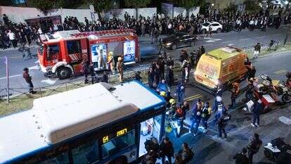 זירת האירוע שבו נדרס הנער יוסף איזנטל | חיים גולדברג, פלאש 90