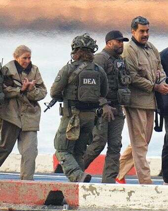 רודן ונצואלה מדורו ורעייתו מובאים לבית המשפט בניו־יורק | גטי אימג'ס רודן ונצואלה מדורו ורעייתו מובאים לבית המשפט בניו־יורק | גטי אימג'ס