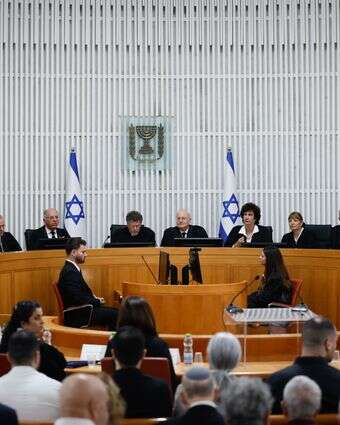 דיון בבית המשפט העליון | יונתן זינדל, פלאש 90