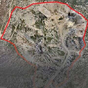 מטמנת הפסולת בדיר דבואן, האתר הגדול ביותר בשטחי יו"ש | גוגל מפות