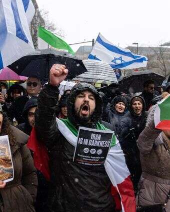 הפגנות נגד המשטר האיראני בגרמניה | EPA