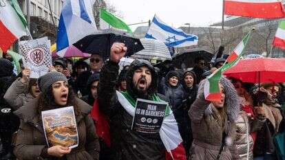 הפגנות נגד המשטר האיראני בגרמניה | EPA