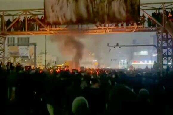 המחאות באיראן בסוף השבוע האחרון | AP