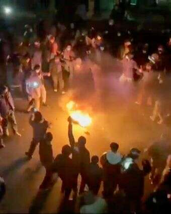 המחאות באיראן בסוף השבוע האחרון | AP