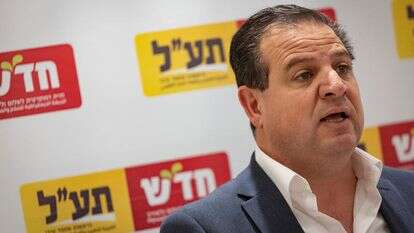 ח"כ איימן עודה, יו"ר מפלגת חד"ש-תע"ל | יונתן זינדל, פלאש 90