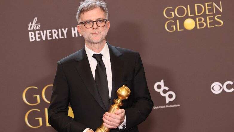 במאי הסרטים האמריקאי פול תומאס אנדרסון, זוכה פרס הסרט הטוב ביותר - מוזיקלי או קומי על "קרב רודף קרב" | AFP