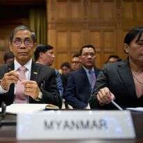 נציג מיאנמר בבית הדין בהאג | AFP