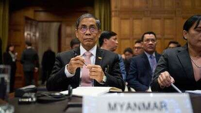 נציג מיאנמר בבית הדין בהאג | AFP