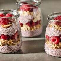 פרפה פודינג צ'יה, פטל ושקדים | טום מקורקל/הוושינגטון פוסט