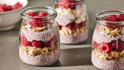 פרפה פודינג צ'יה, פטל ושקדים | טום מקורקל/הוושינגטון פוסט