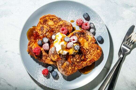 פרנץ' טוסט ללא ביצים, עשוי מ"ביצת" פשתן | ריי לופז / עבור הוושינגטון פוסט
