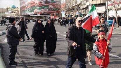 הפגנה שארגן המשטר האיראני בטהרן, שלשום | צילום: איי.אף.פי