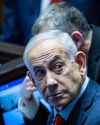 Israeli Prime Minister Benjamin Netanyahu at a 40 signatures debate, at the plenum hall of the Knesset, the Israeli parliament in Jerusalem, on January 5, 2026. Photo by Yonatan Sindel/Flash90 *** Local Caption *** 40 חתימות
כנסת
מליאה
ראש הממשלה
בנימין נתניהו Israeli Prime Minister Benjamin Netanyahu at a 40 signatures debate, at the plenum hall of the Knesset, the Israeli parliament in Jerusalem, on January 5, 2026. Photo by Yonatan Sindel/Flash90 *** Local Caption *** 40 חתימות
כנסת
מליאה
ראש הממשלה
בנימין נתניהו