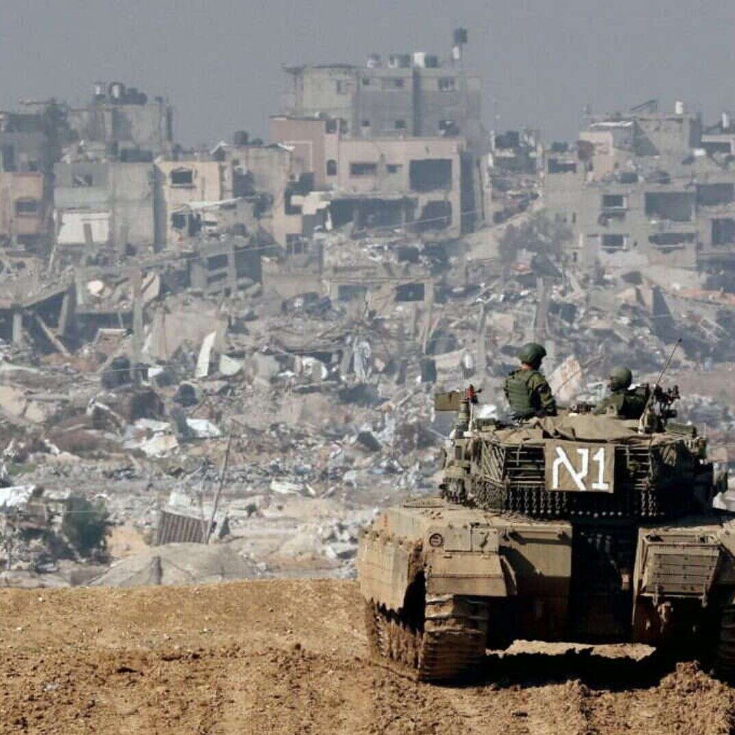 כוחות שריון בעזה | AFP