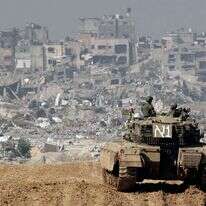 כוחות שריון בעזה | AFP