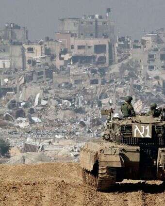 כוחות שריון בעזה | AFP