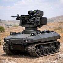 הרובוט היורה | אילוסטרציה שנוצרה בעזרת בינה מלאכותית