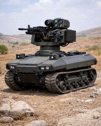 הרובוט היורה | אילוסטרציה שנוצרה בעזרת בינה מלאכותית