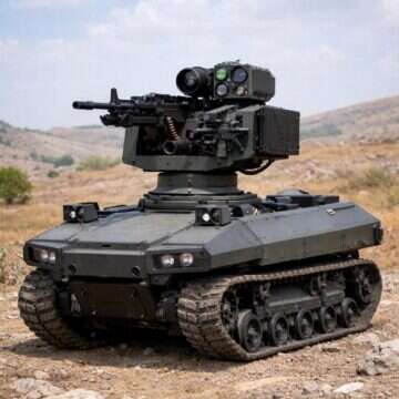 הרובוט היורה | אילוסטרציה שנוצרה בעזרת בינה מלאכותית