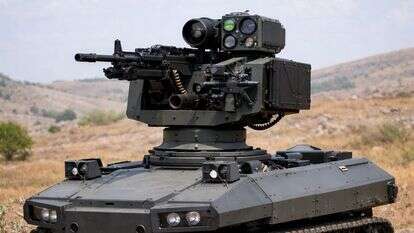 הרובוט היורה | אילוסטרציה שנוצרה בעזרת בינה מלאכותית